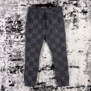 New RTA Jogger Mens Size Large Mini Cross Drawstring Skater Y2K Hip Hop Steetwea